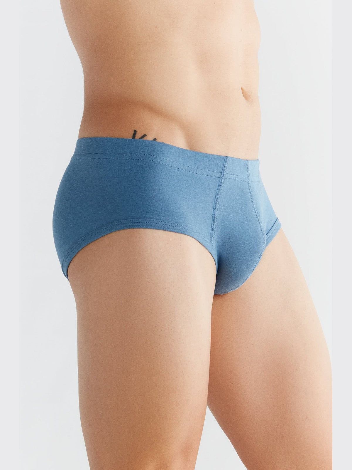 Men's Brief, Denim Blue — Albero Natur, view 2