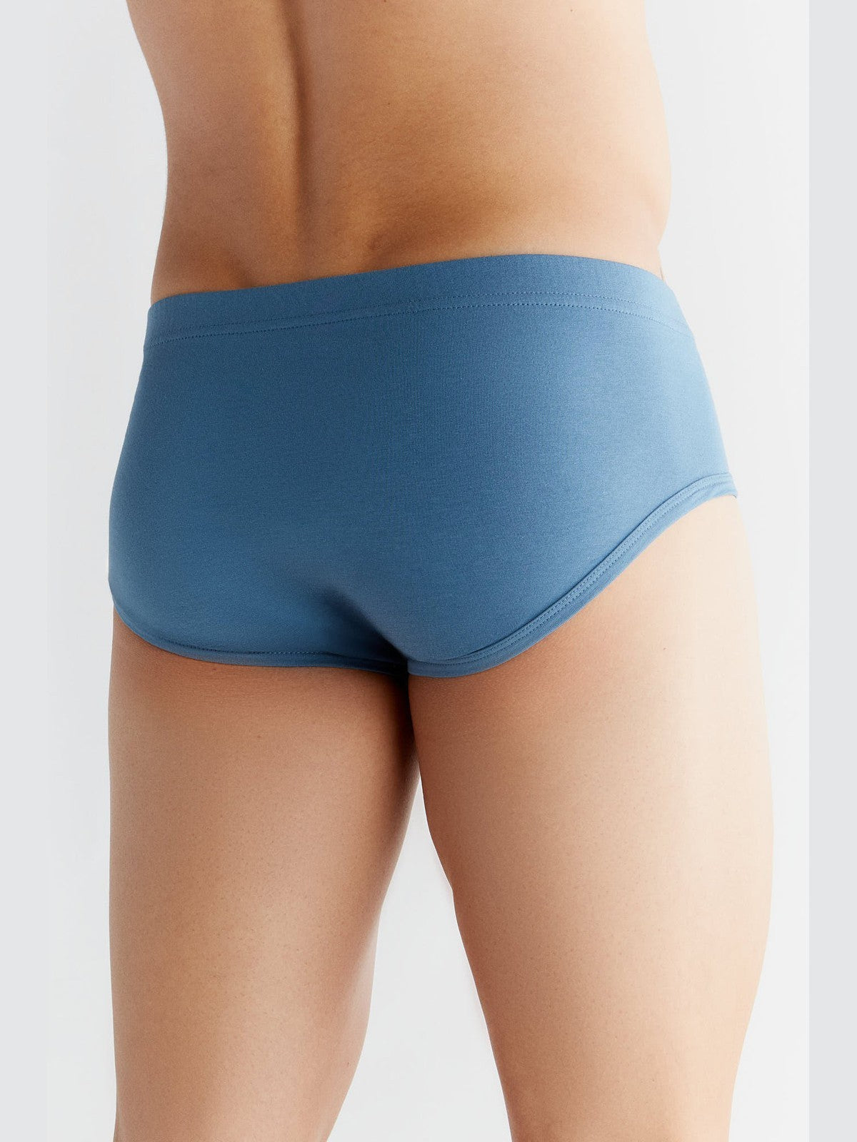 Men's Brief, Denim Blue — Albero Natur, view 3