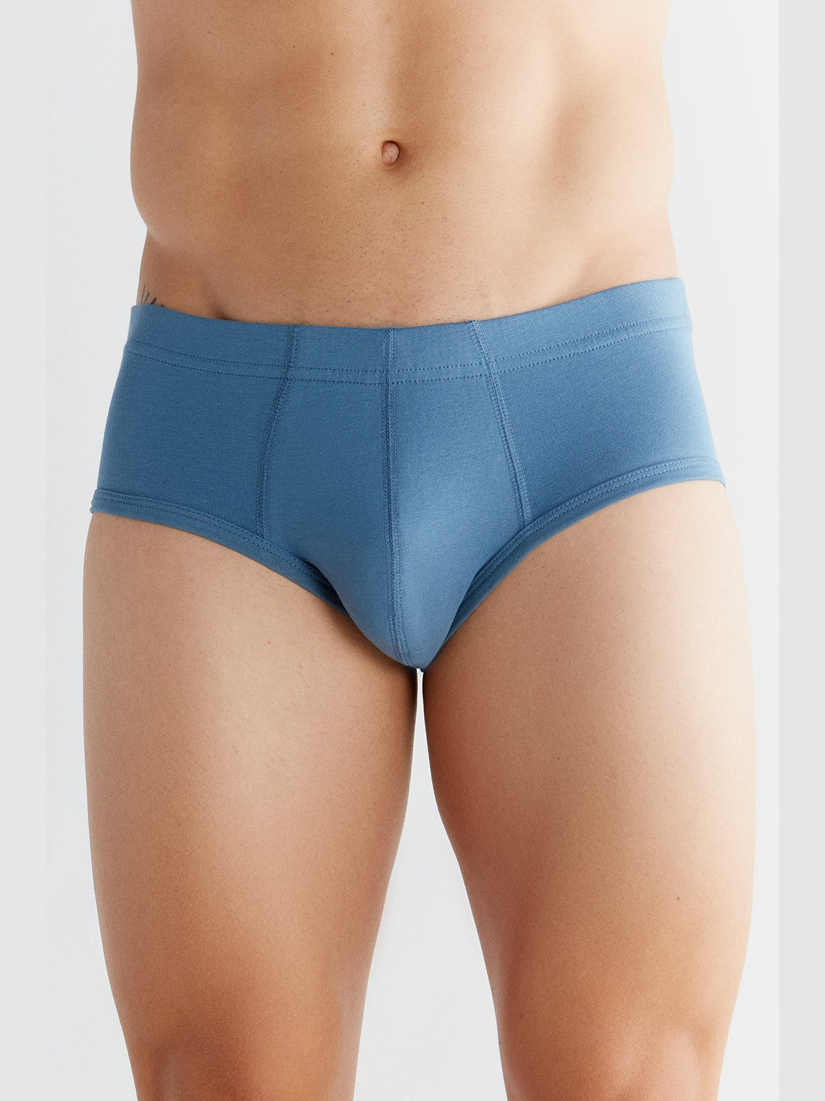Men's Brief, Denim Blue — Albero Natur
