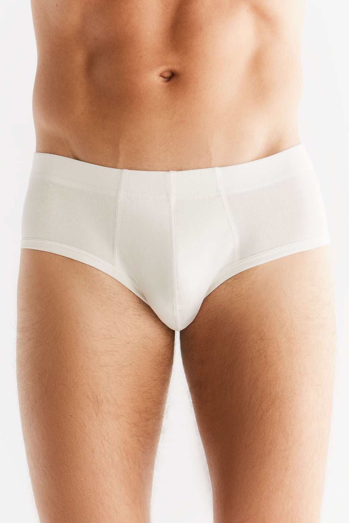 Men's Brief, Natural White — Albero Natur