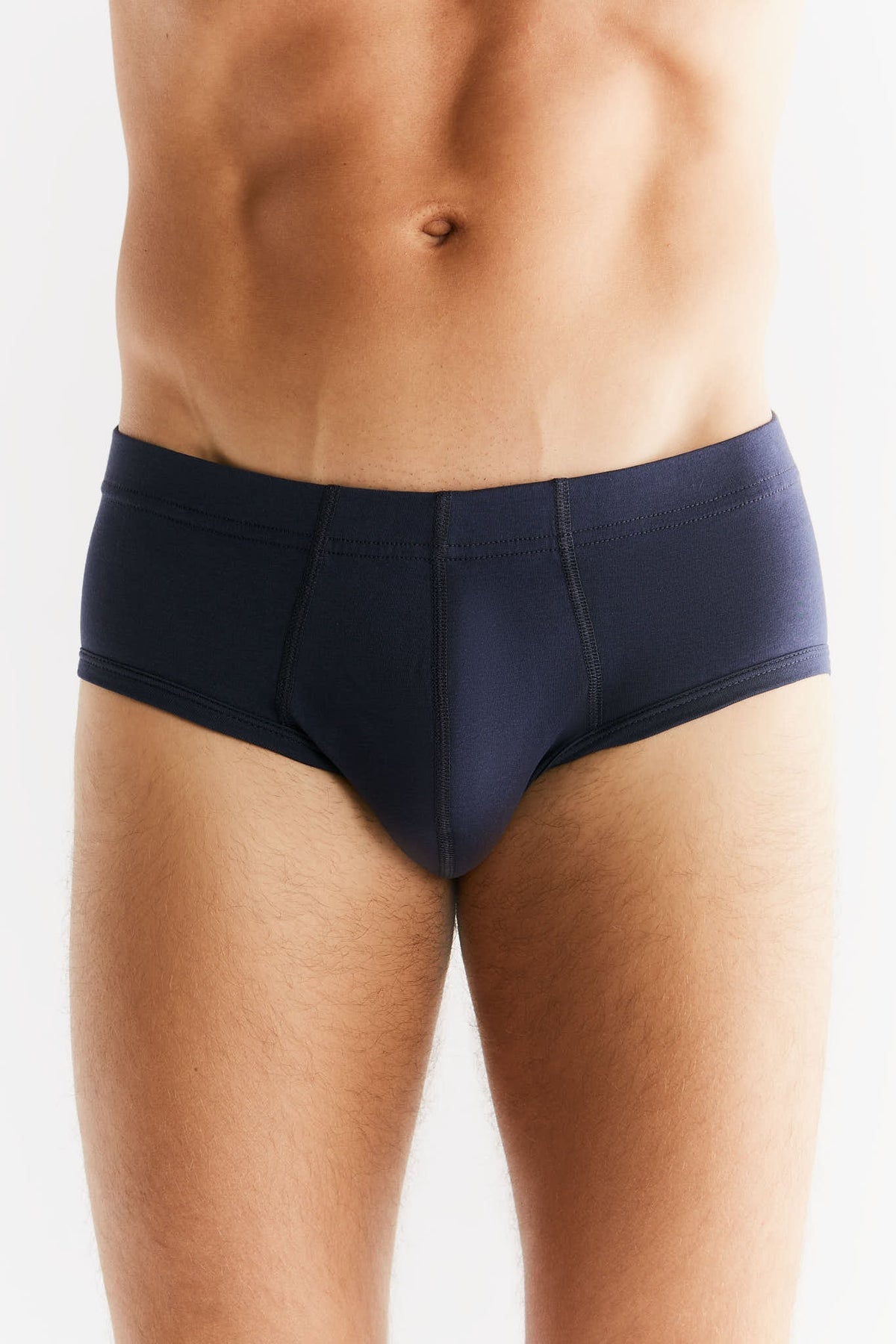 Men's Brief, Navy — Albero Natur