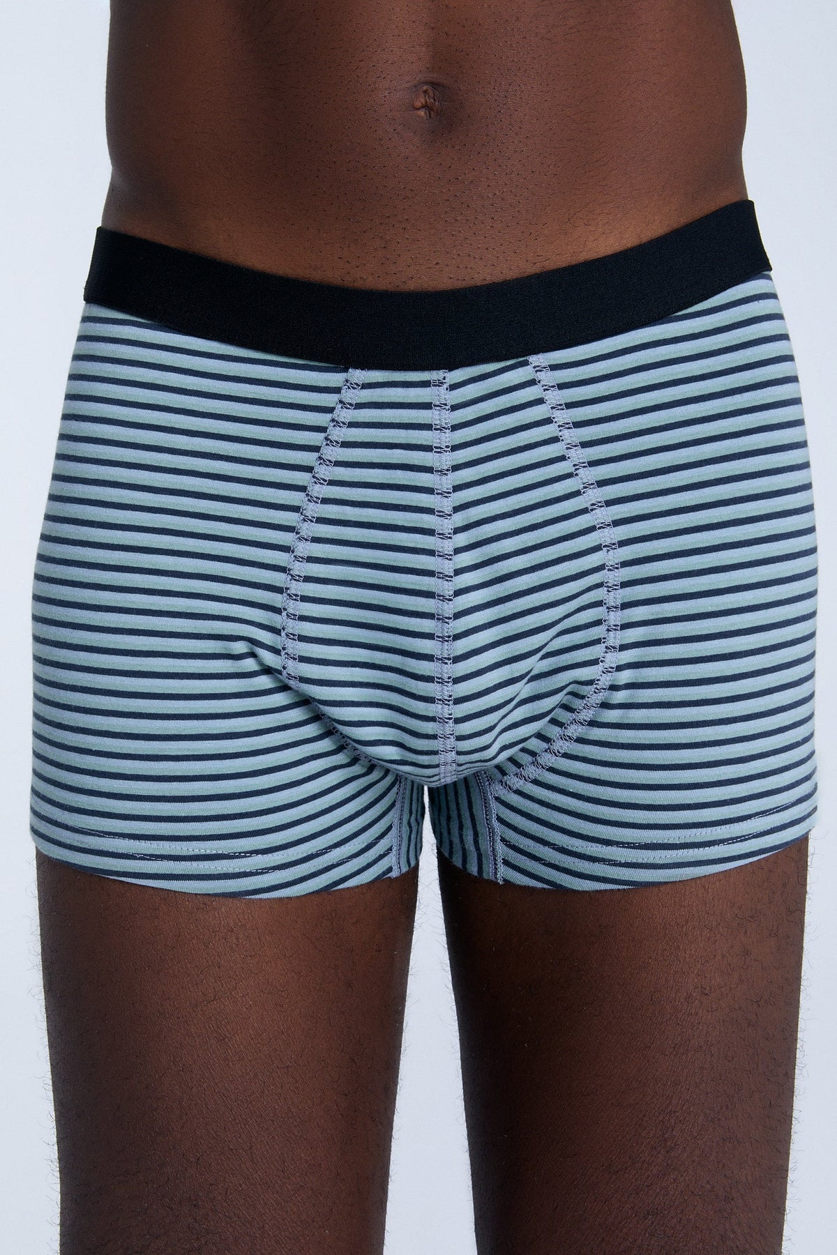 Men's Trunks, Agave / Navy / Grey Blue — Albero Natur