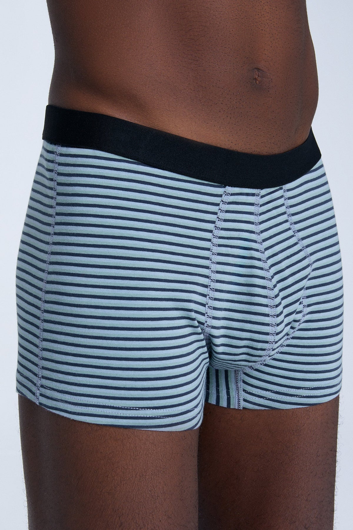 Men's Trunks, Agave / Navy / Grey Blue — Albero Natur, view 5