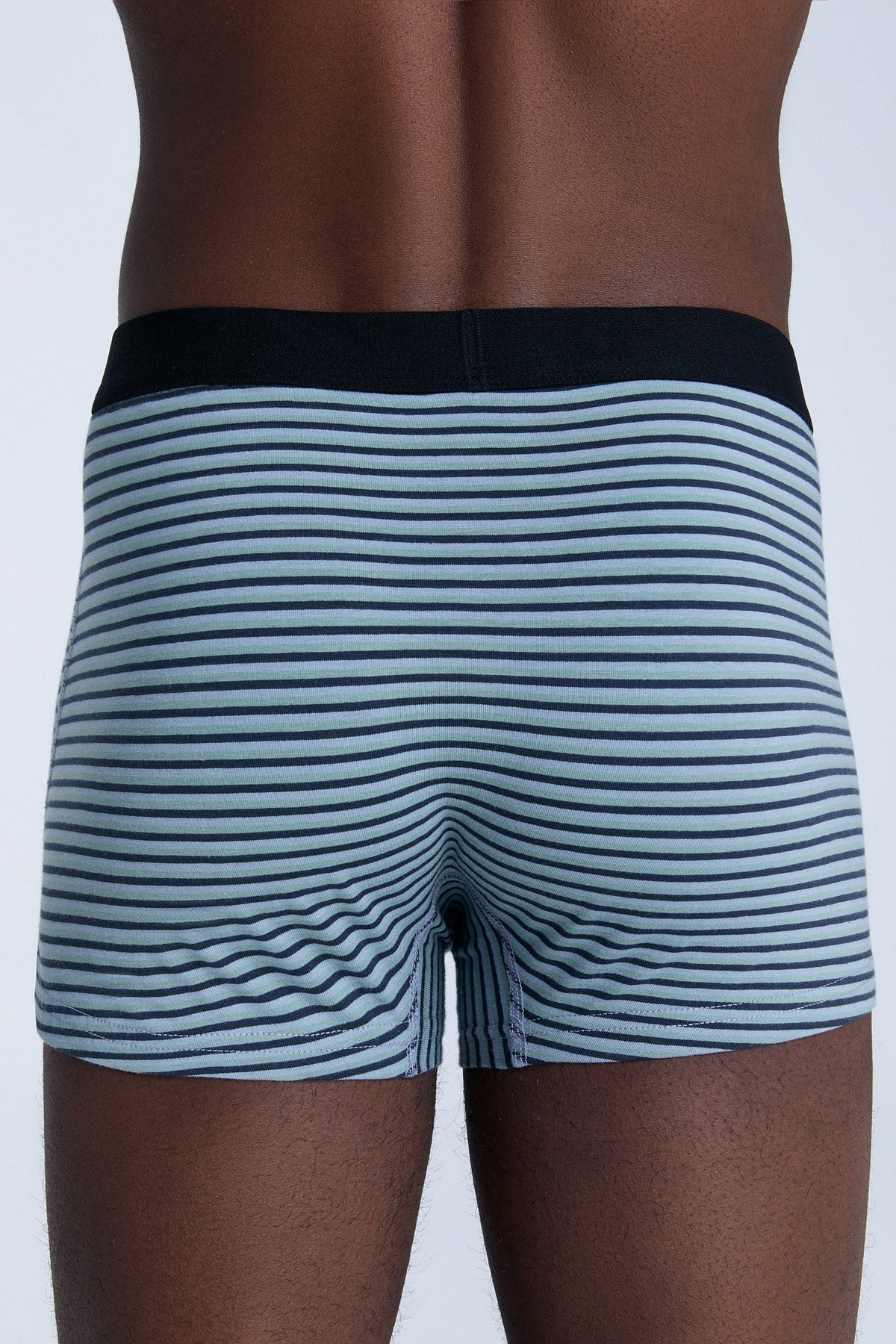 Men's Trunks, Agave / Navy / Grey Blue — Albero Natur, view 4