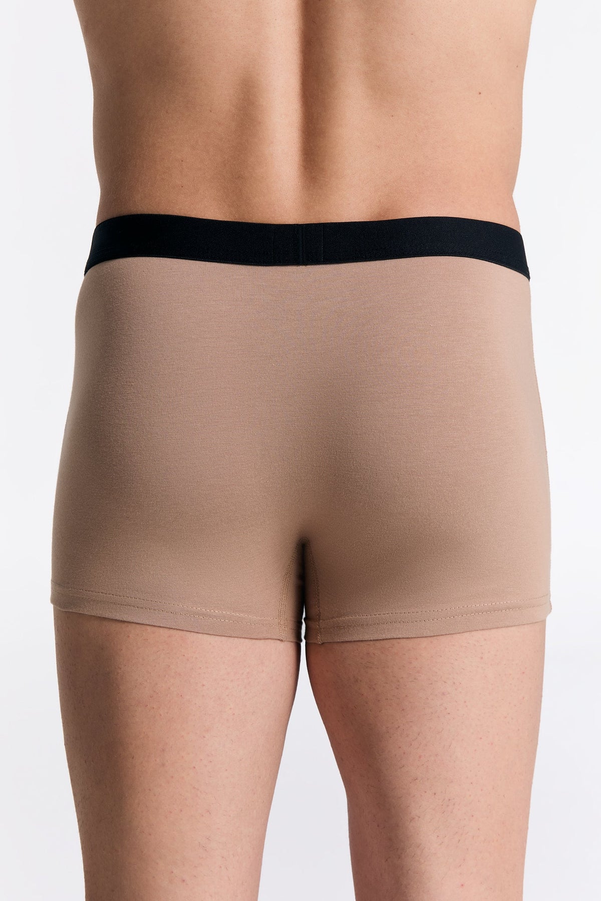 Men's Trunks, Taupe 3-Pack — Albero Natur, view 4