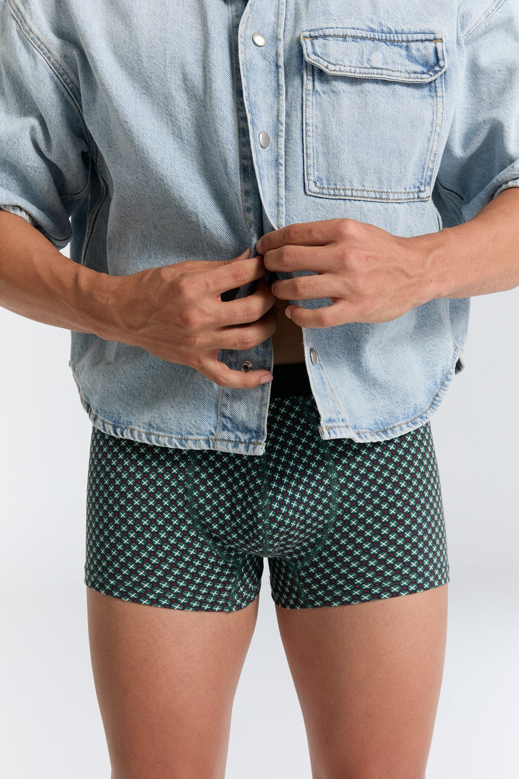 Men's Trunks, Forest Cube 3-Pack
