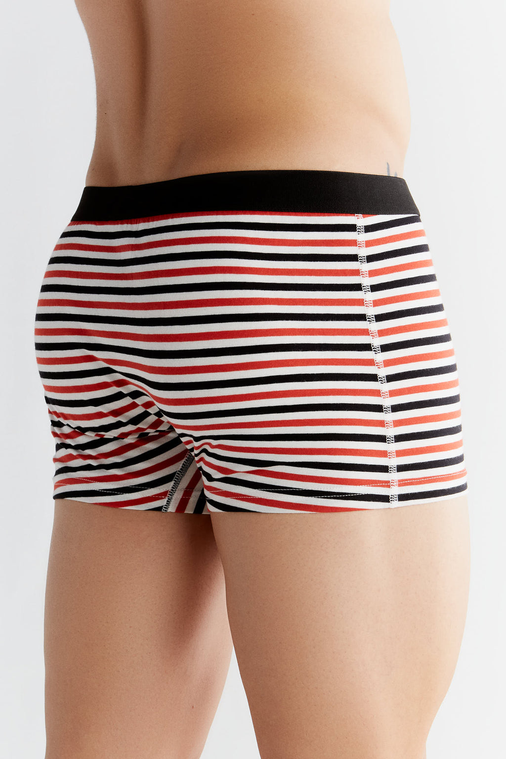 Men's Trunks, Natural White - Red - Black