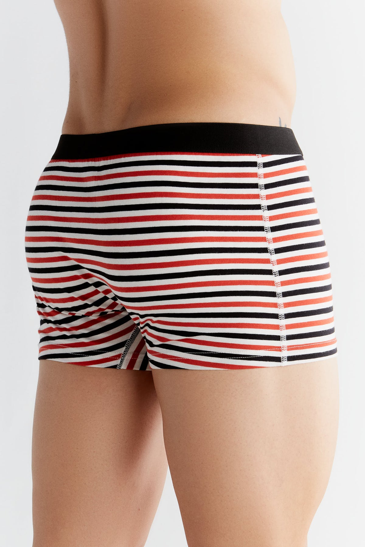 Men's Trunks, Natural White - Red - Black