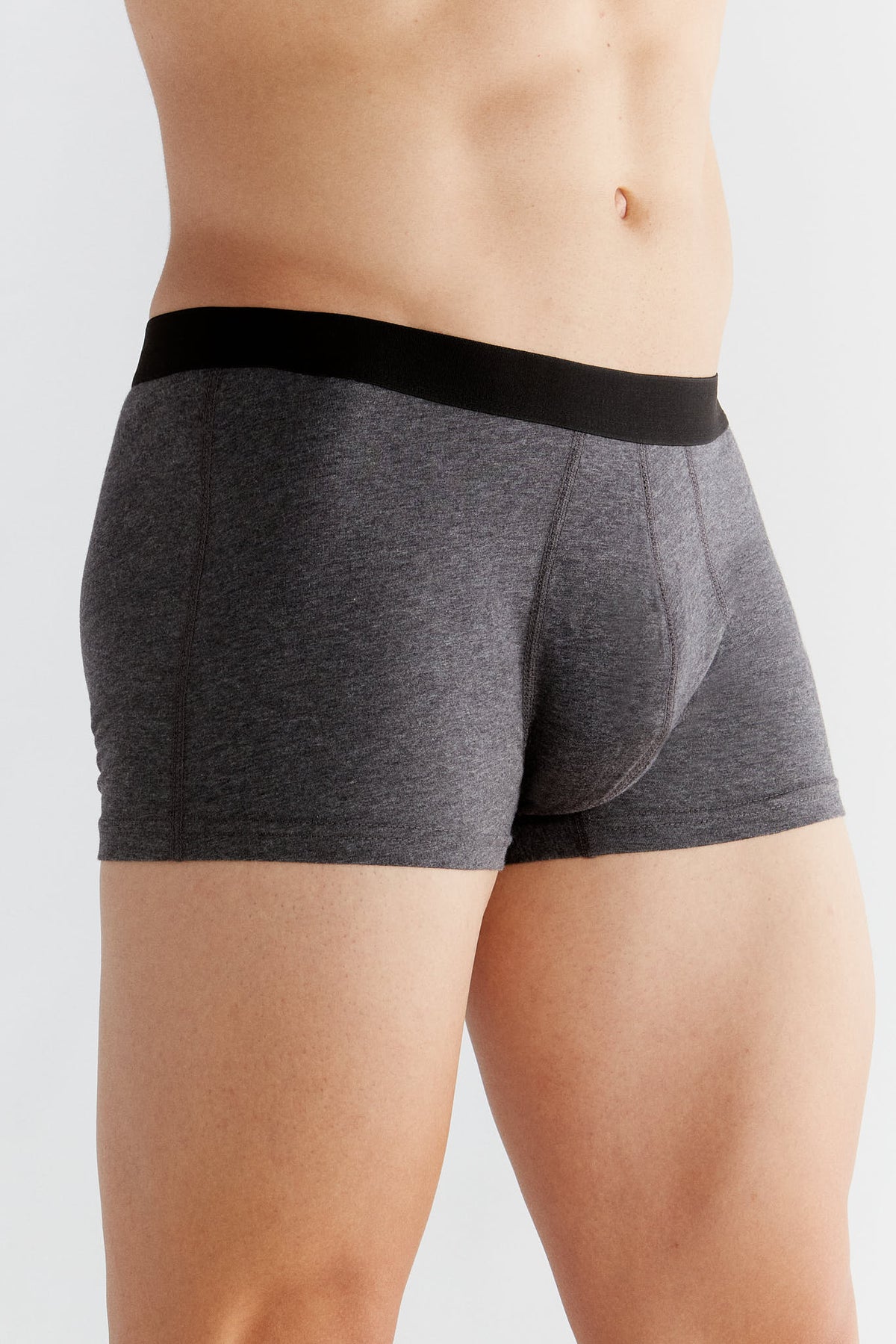 Men's Trunks, Anthracite - Melange 3-Pack