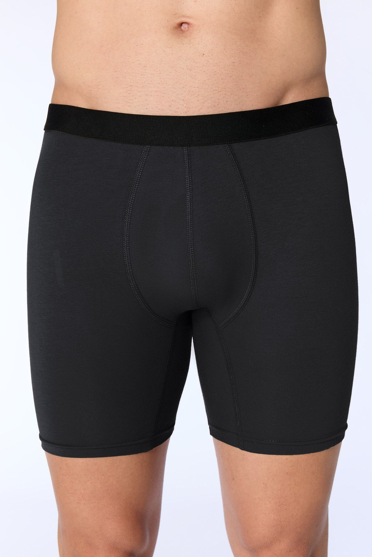 Men's Long Trunks, Black (3-Pack)