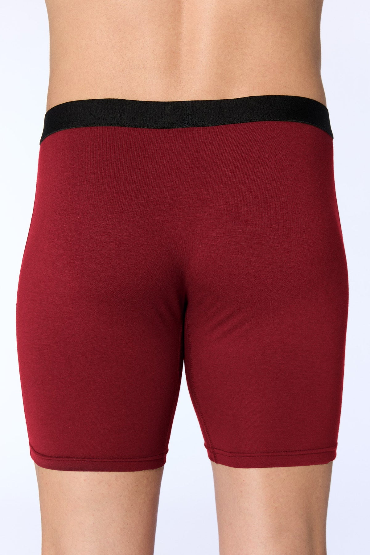 Men's Long Trunks, Bordeaux