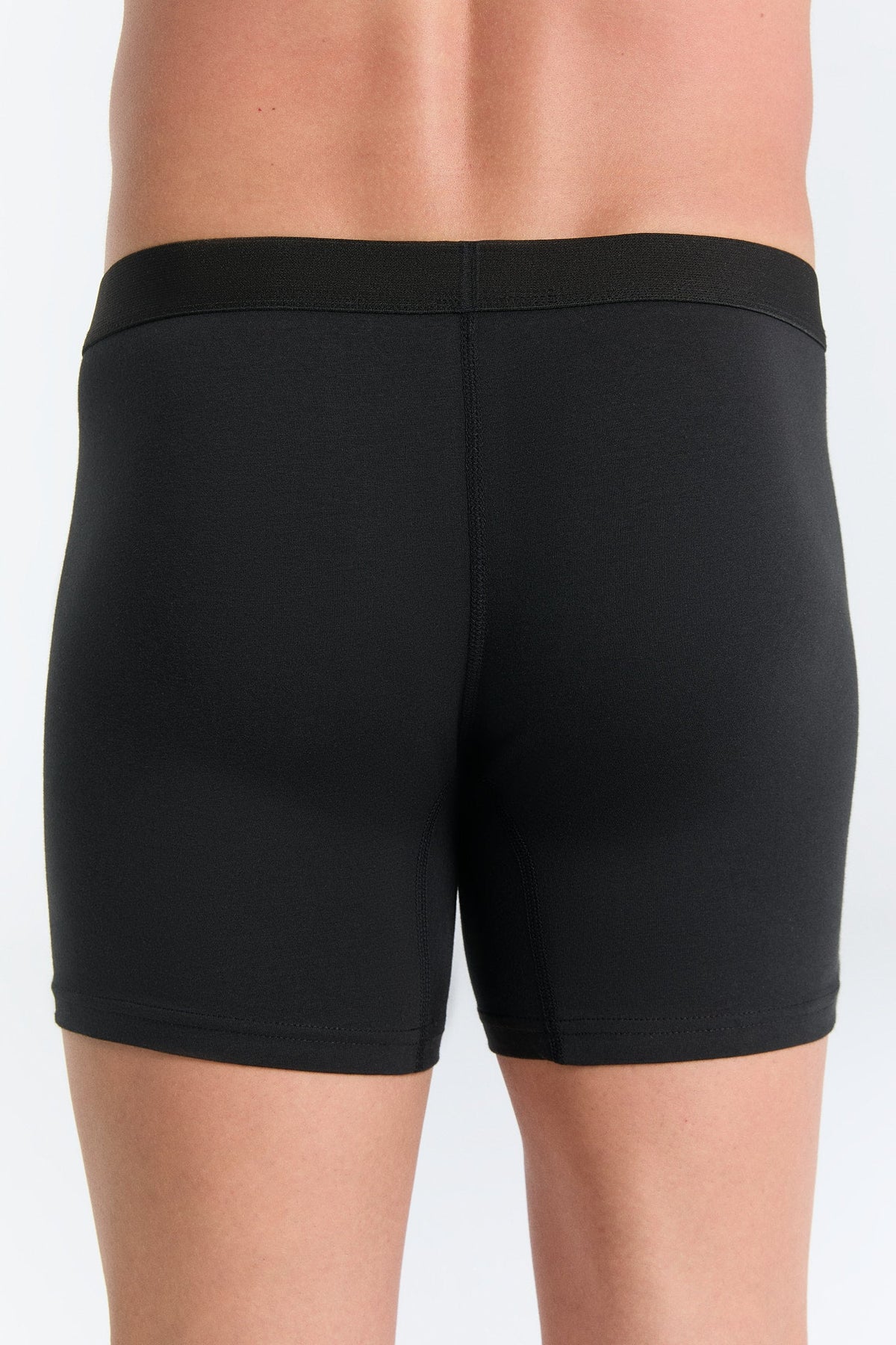 Men's Boxer Shorts, Black — Albero Natur, view 3