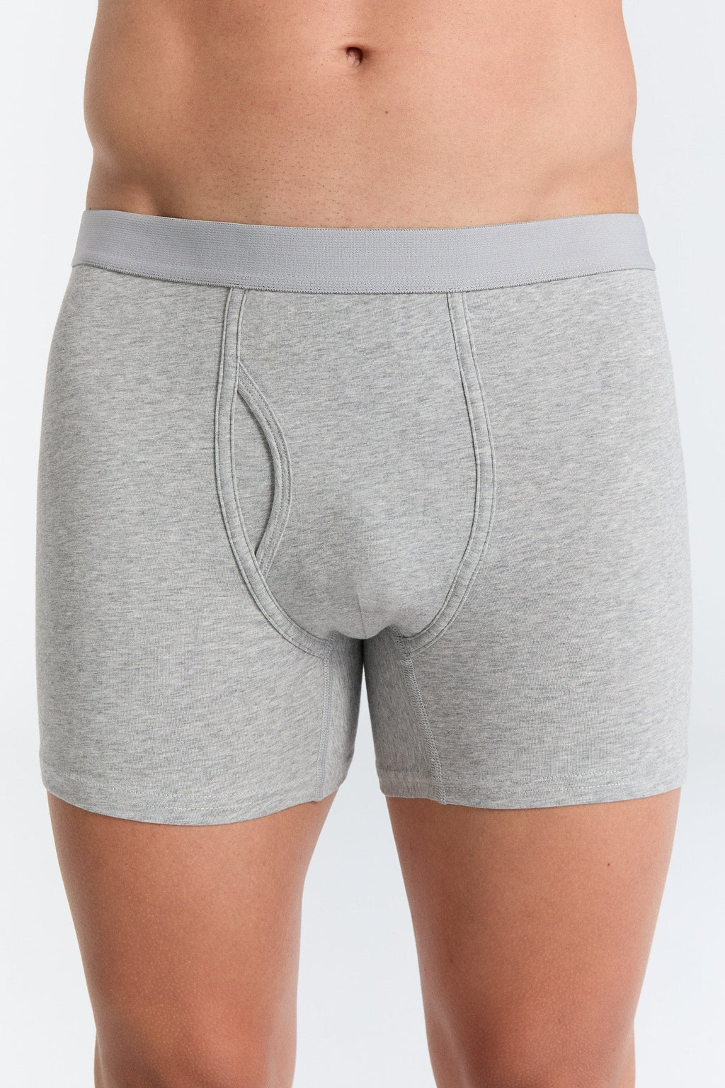 Men's Boxer Shorts, Grey - Melange 3-Pack