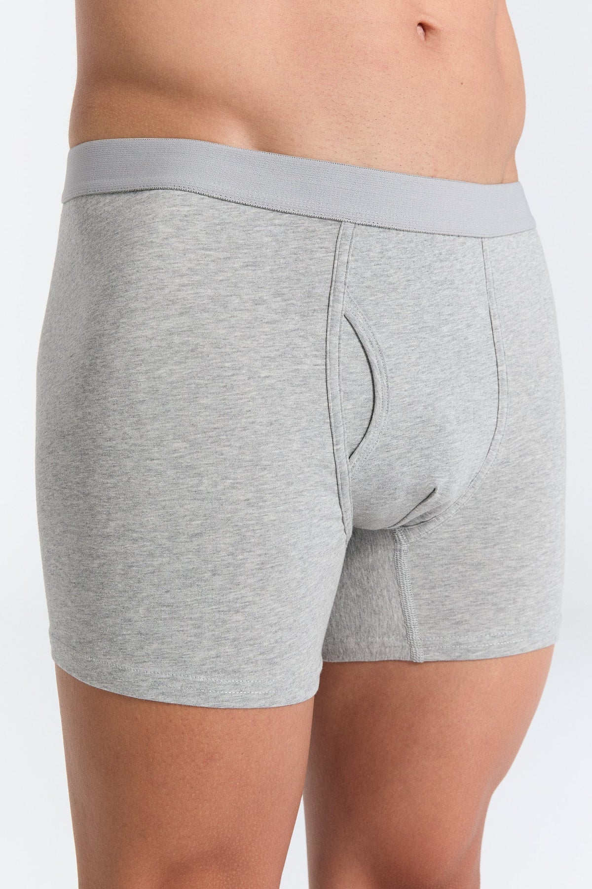 Men's Boxer Shorts, Grey - Melange 3-Pack