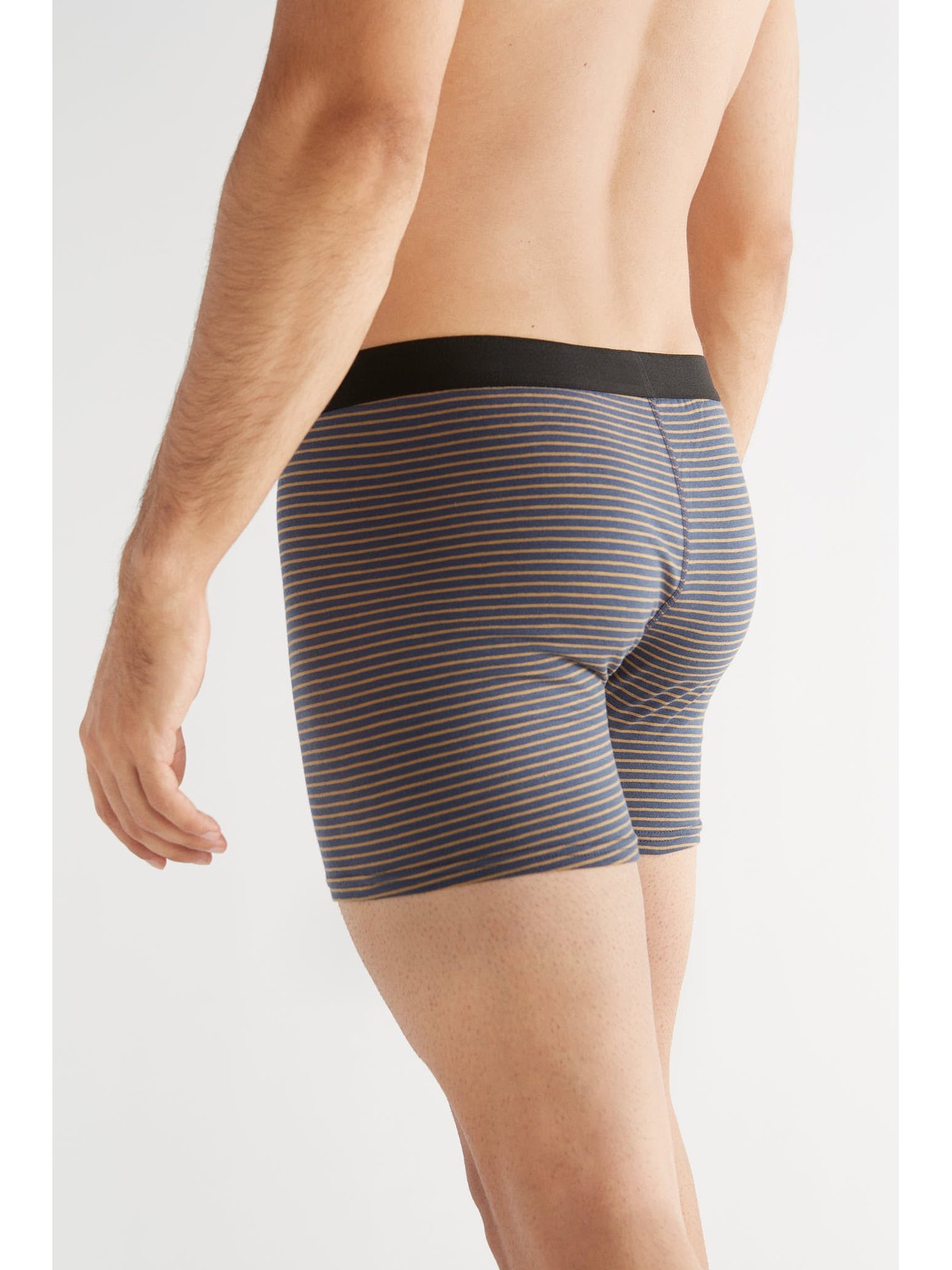 Men's Boxer Shorts, Indigo-Ginger — Albero Natur, view 3