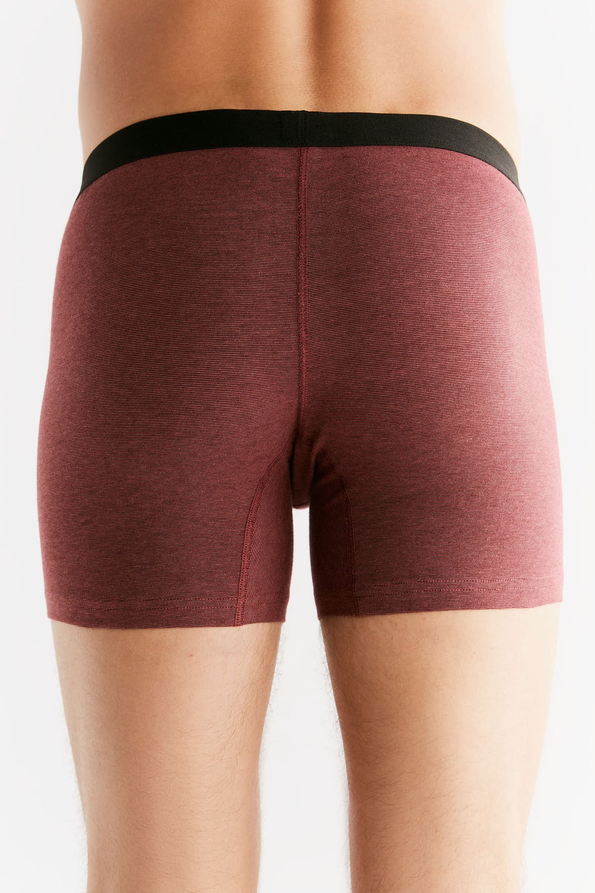 Men's Boxer Shorts, Coffee / Rust Red — Albero Natur, view 4