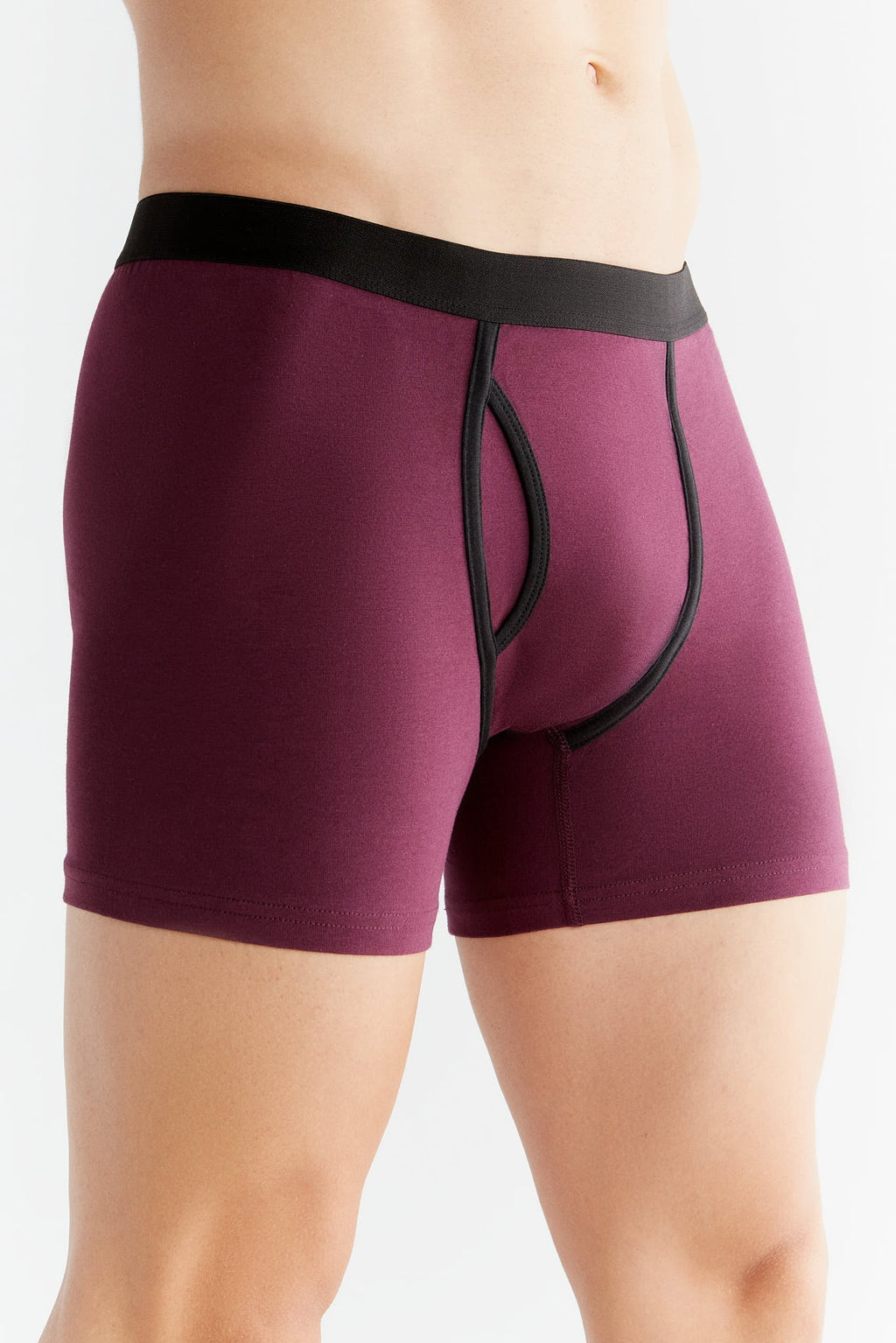 Men's Boxer Shorts, Aubergine 3-Pack