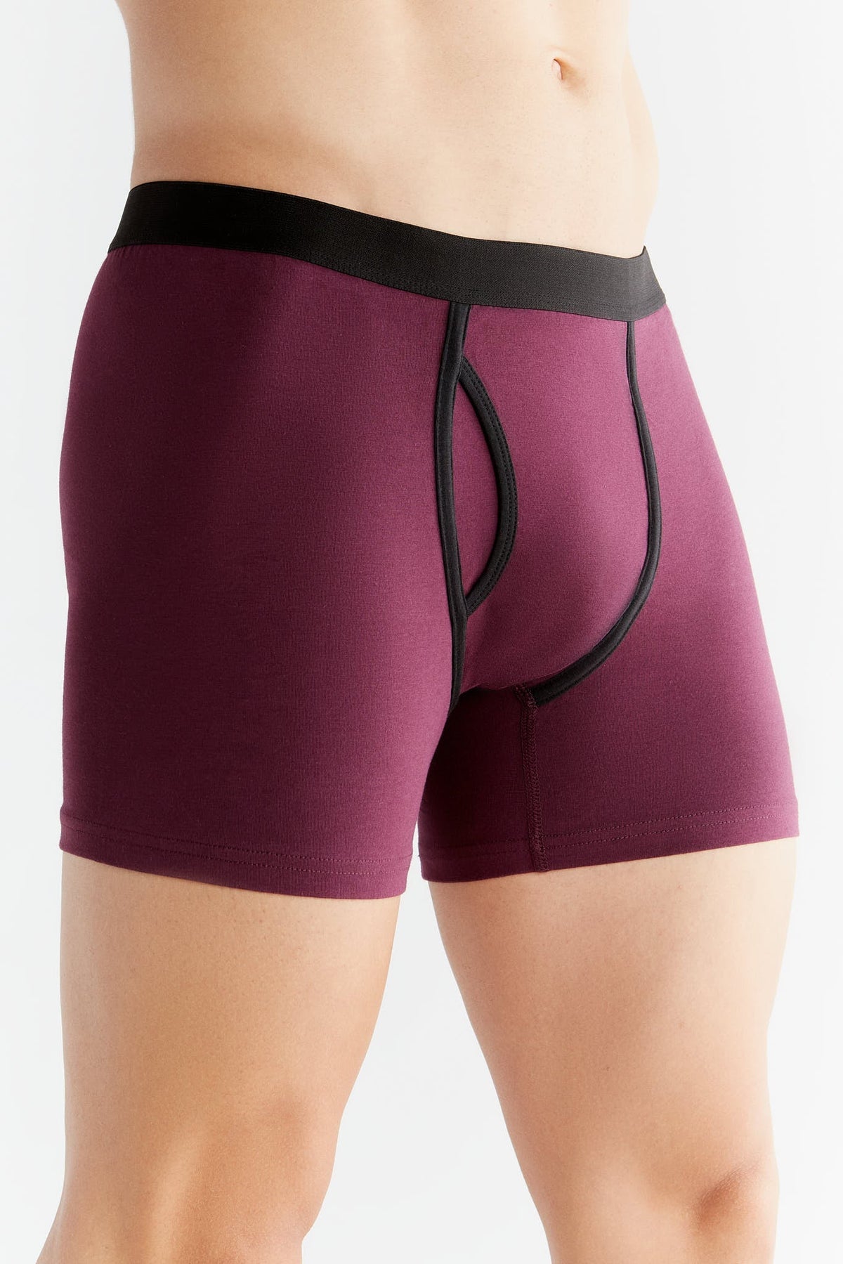 Men's Boxer Shorts, Aubergine 3-Pack