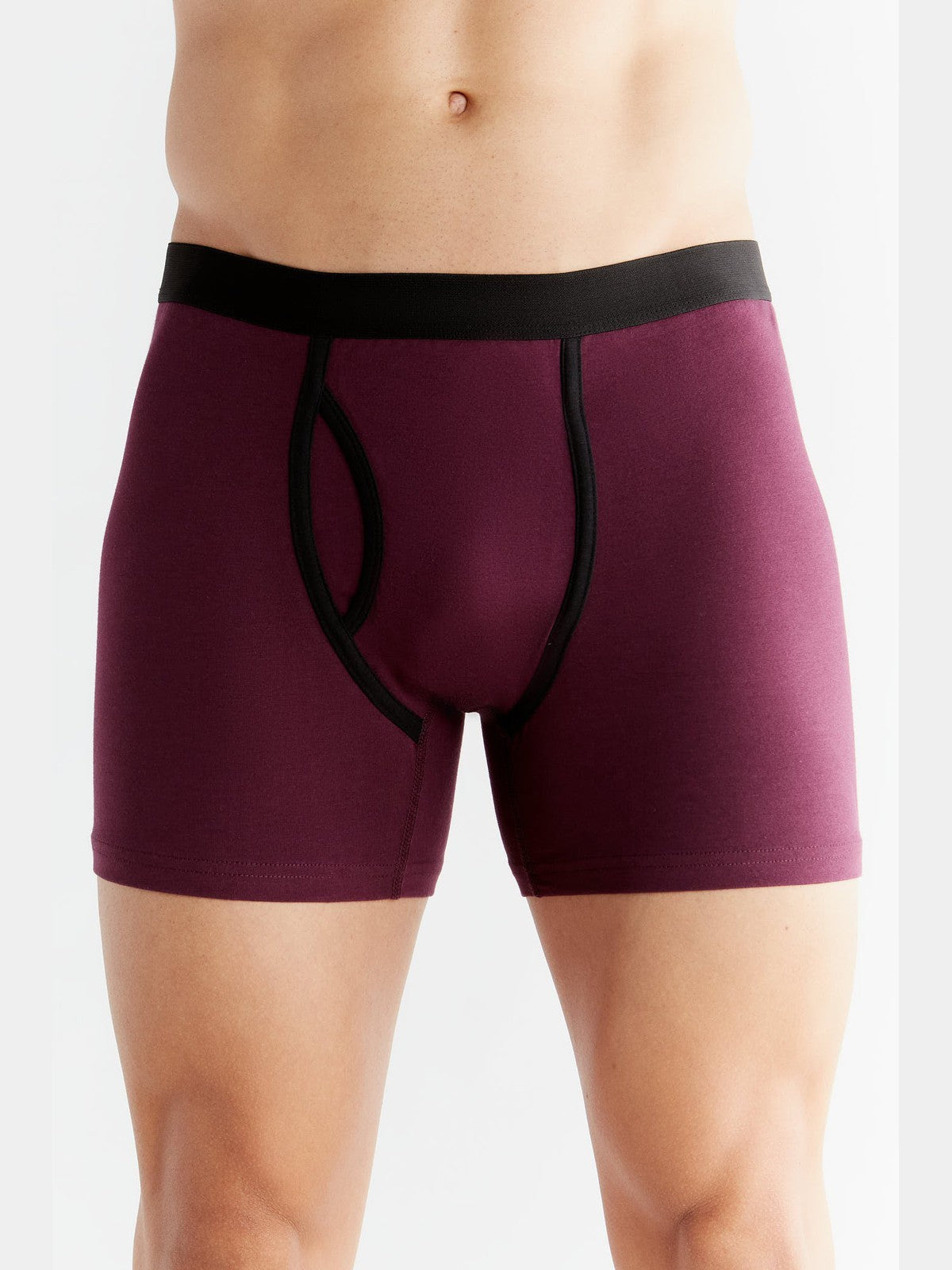 Men's Boxer Shorts, Aubergine 3-Pack