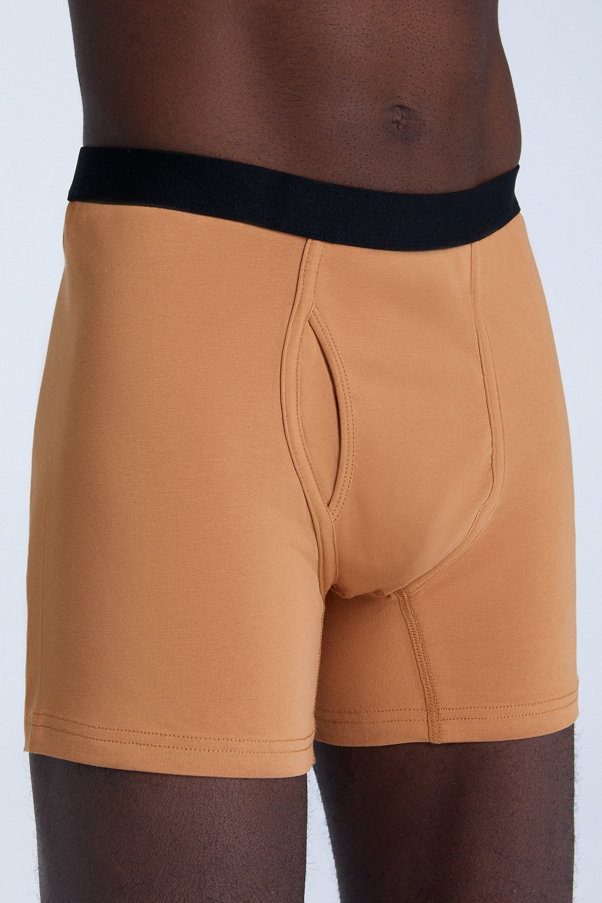Men's Boxer Shorts, Cinnamon — Albero Natur, view 4