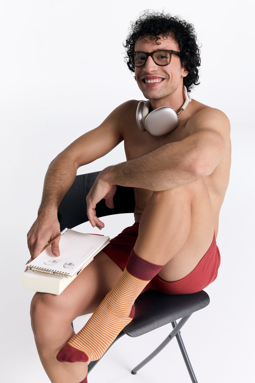 Men's Boxer Shorts, Red Ochre 3-Pack