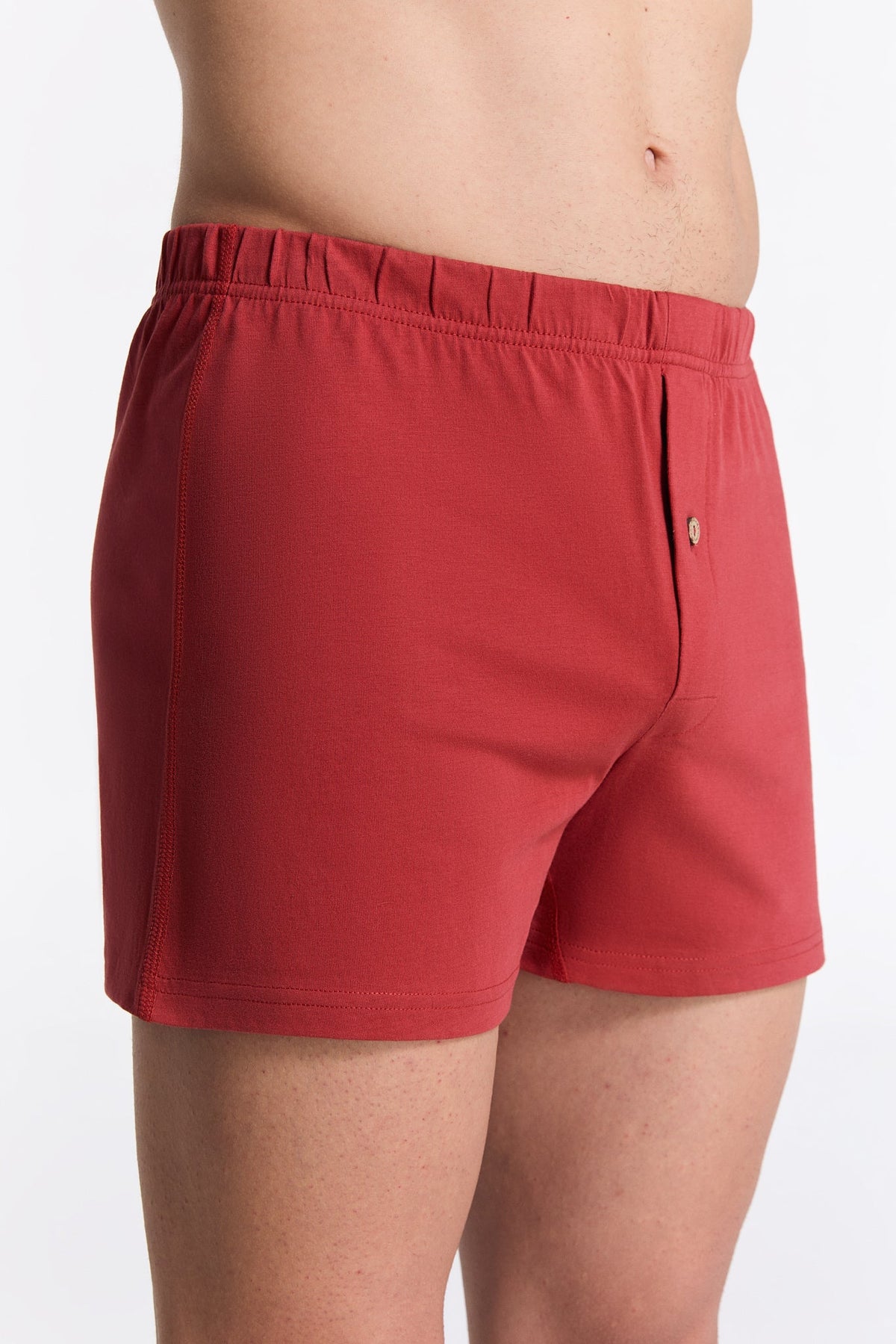 Men's Boxer Shorts, Red Ochre 3-Pack