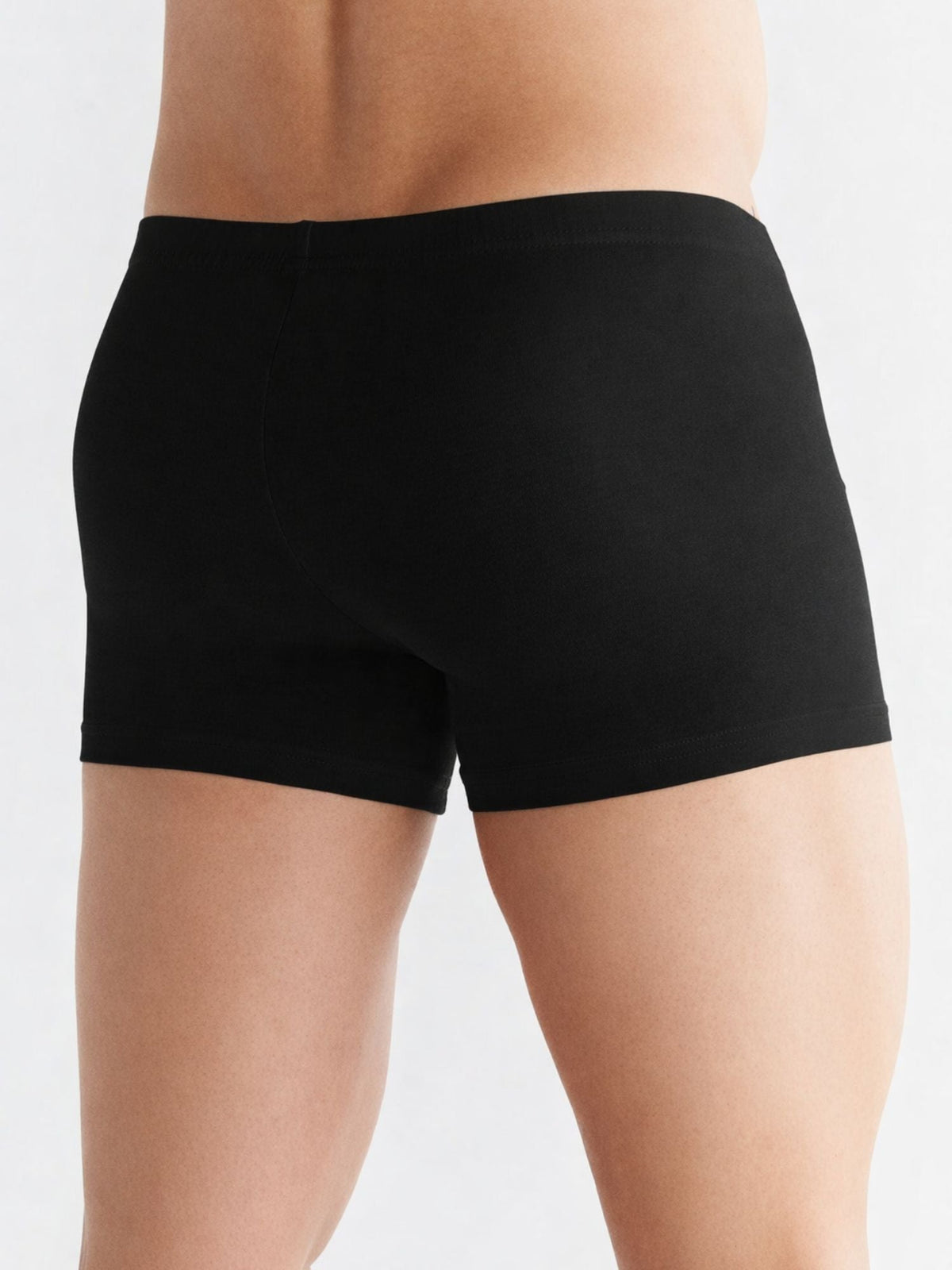 Men's Retro Shorts, Black — Albero Natur, view 3