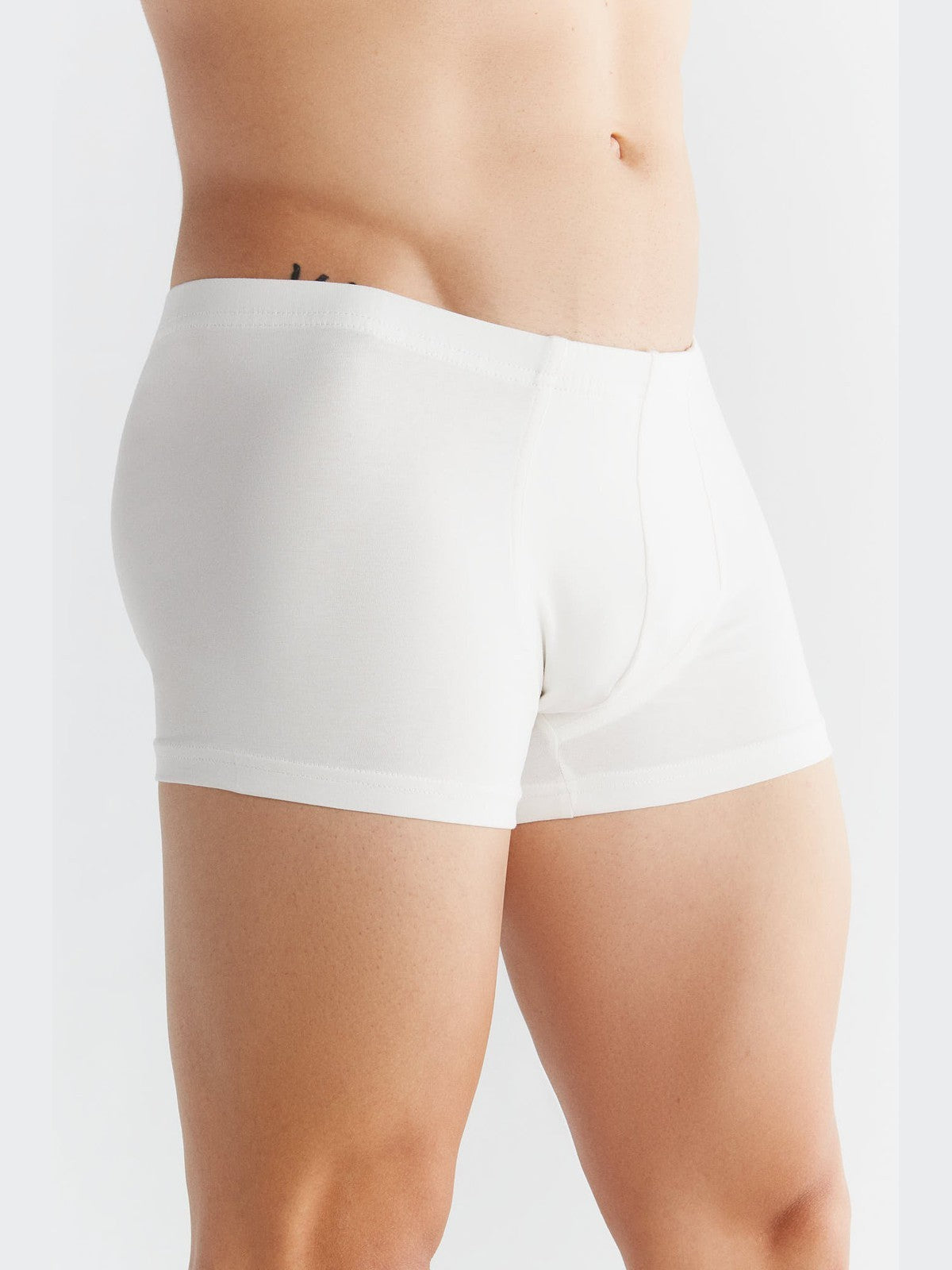 Men's Retro Shorts, Natural White