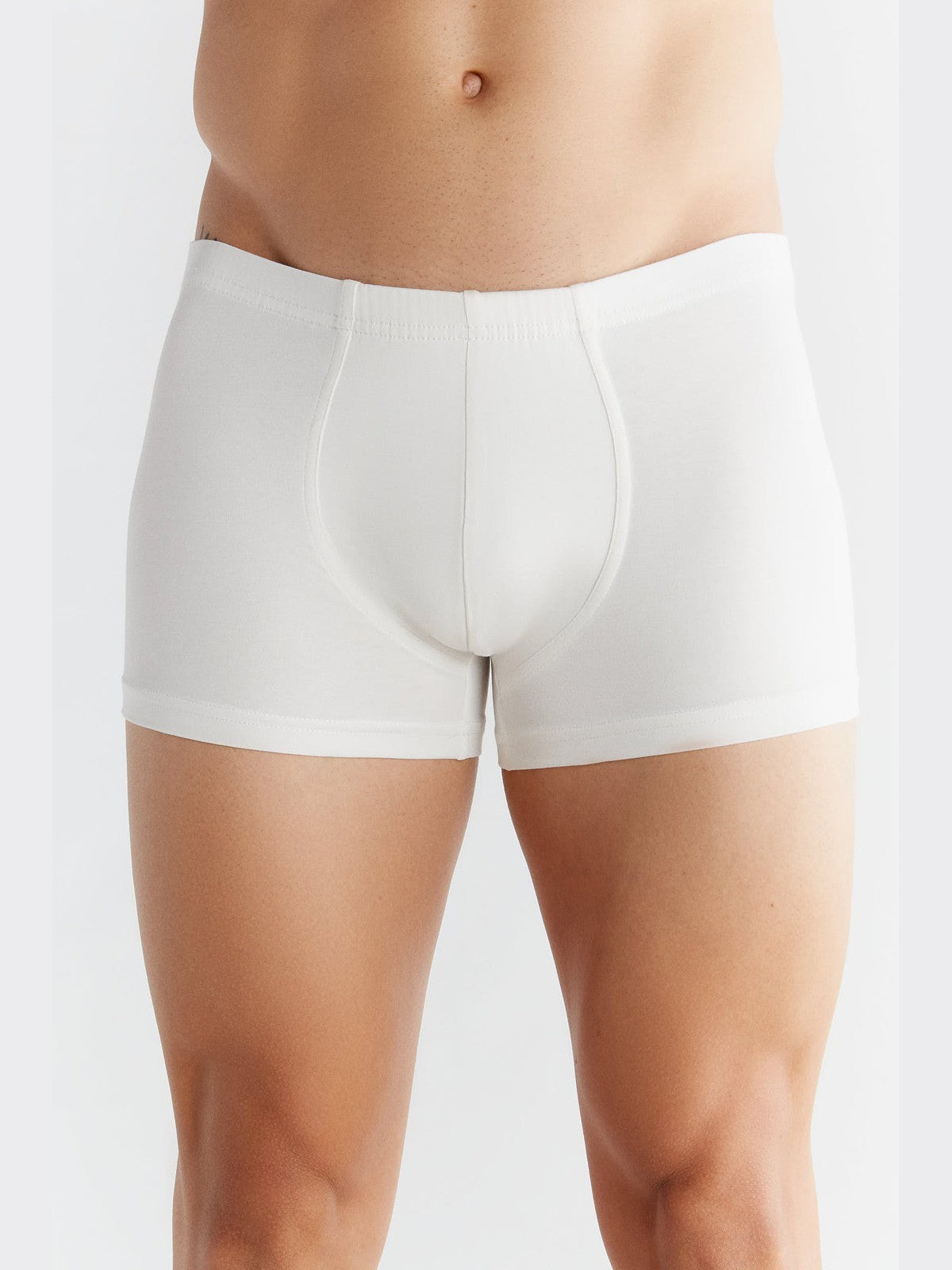 Men's Retro Shorts, Natural White