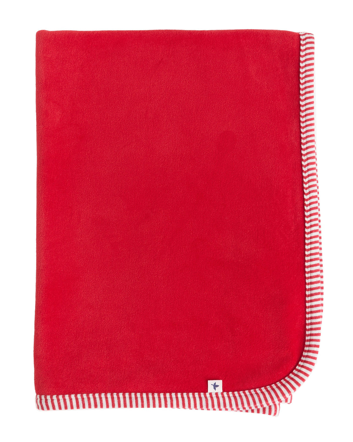 Velour Blanket, Brick Red — Leela Cotton, view 2