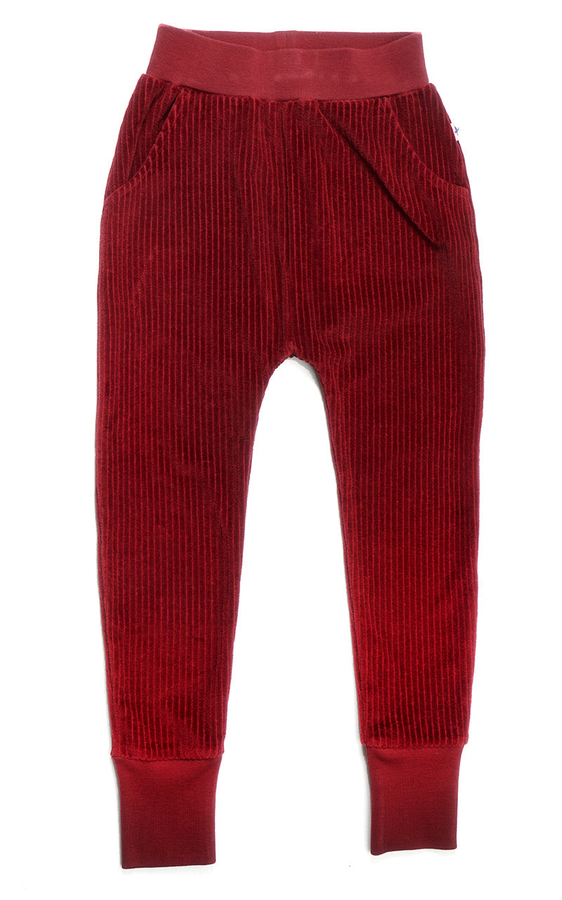 Kids' Corduroy Trousers, Bordeaux