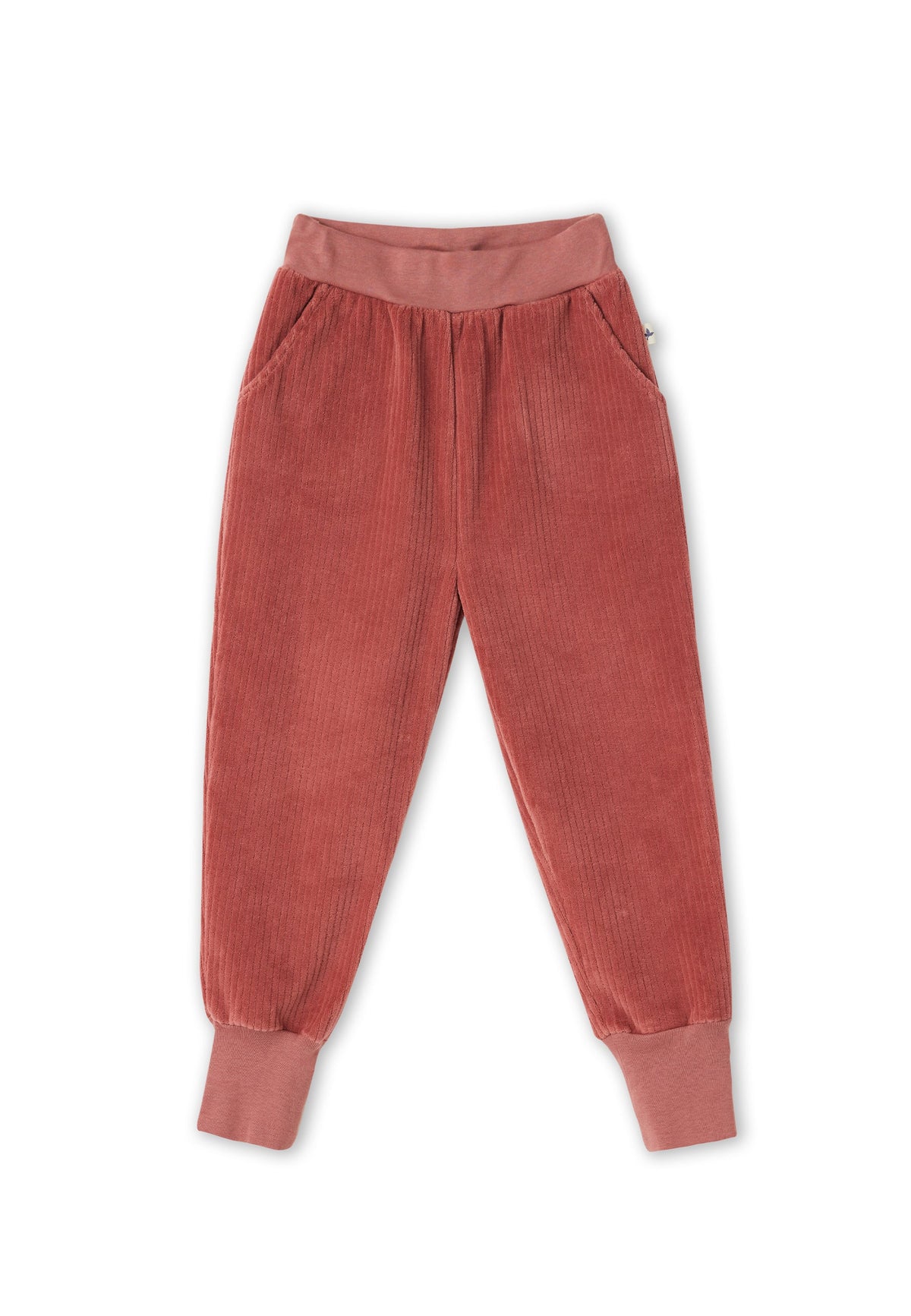 Kids' Corduroy Trousers, Dark Mauve — Leela Cotton