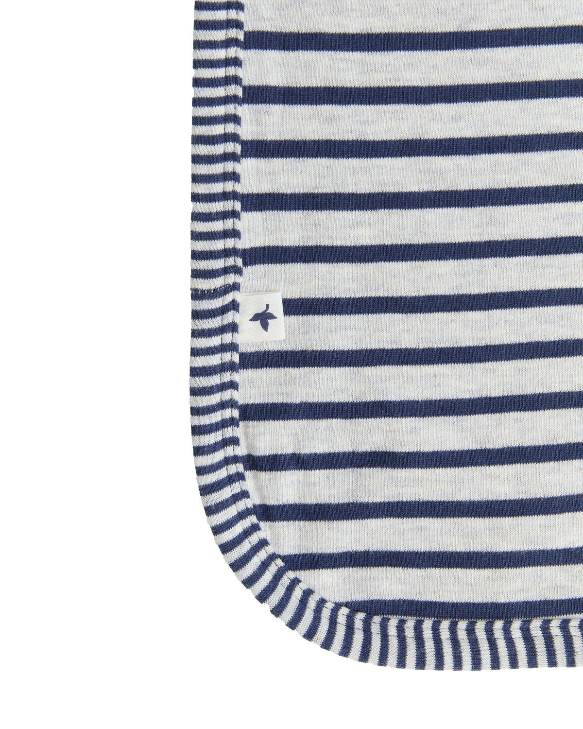 Kids' Reversible Blanket, Marine Blue / Beige — Leela Cotton, view 3