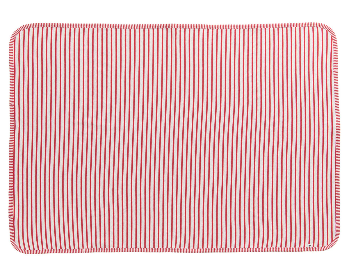 Kids' Reversible Blanket Brick Red / Beige — Leela Cotton, view 2