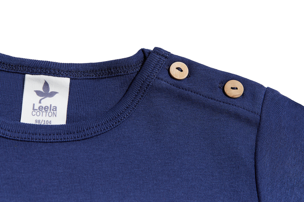 Baby Basic Short Sleeve Top, Navy