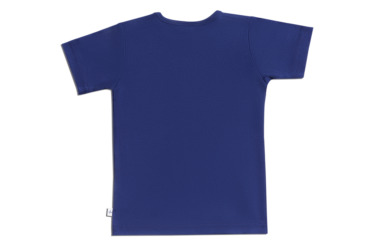 Baby Basic Short Sleeve Top, Navy