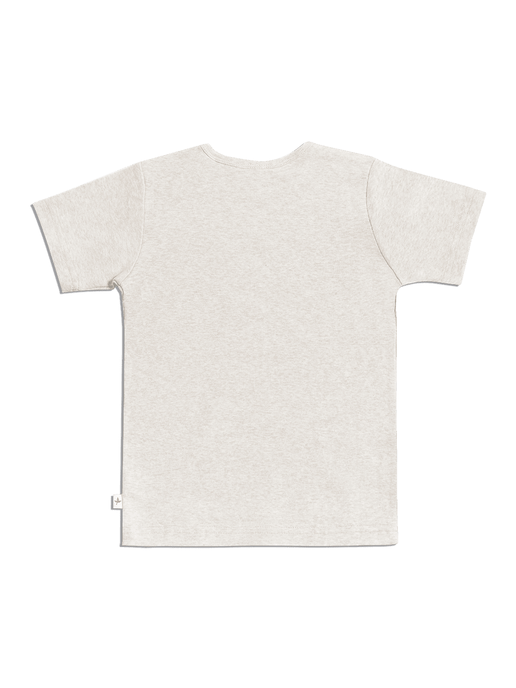 Baby Basic Short Sleeve Top, Beige — Leela Cotton, view 6