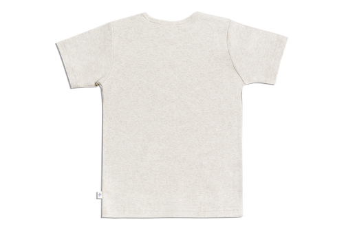 Baby Basic Short Sleeve Top, Beige — Leela Cotton, view 2
