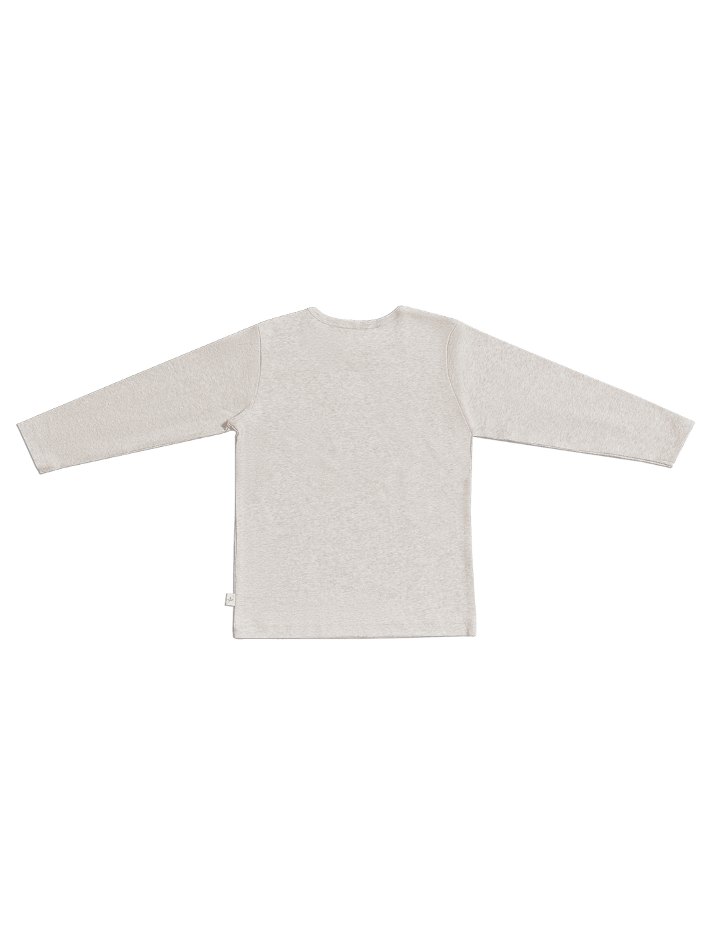 Baby Basic Long Sleeve Top, Beige - Melange