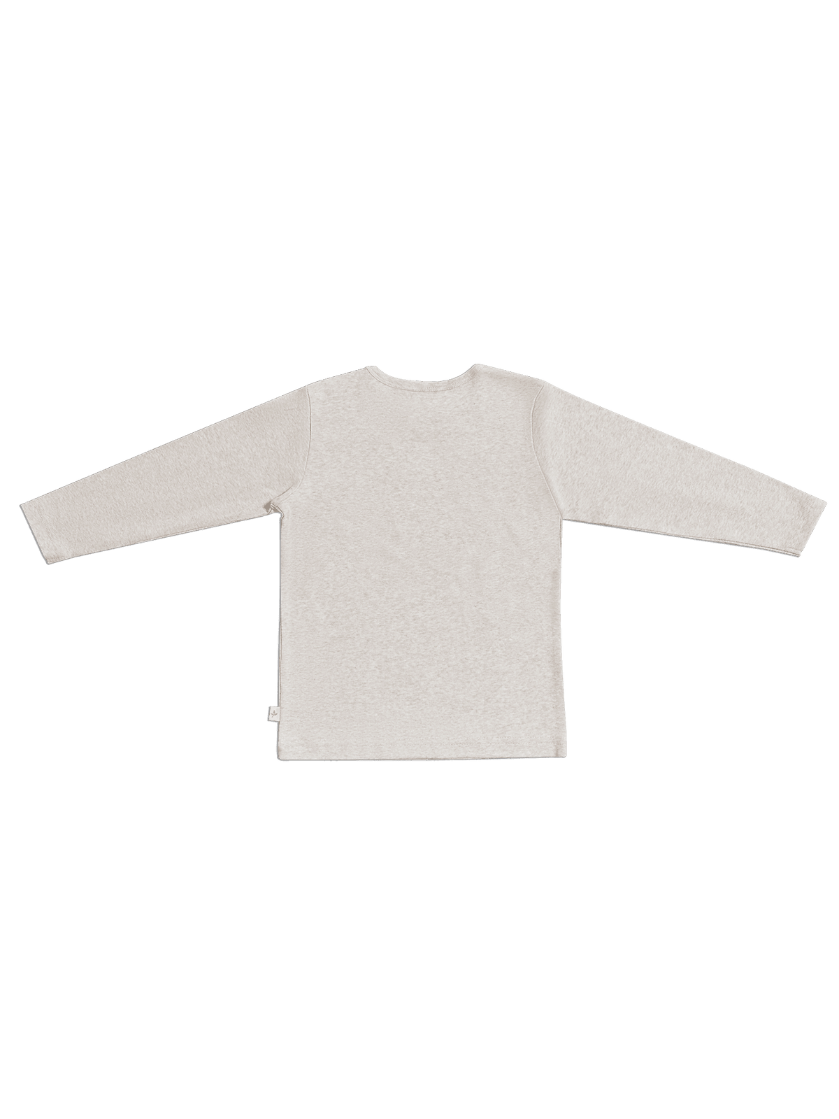 Baby Basic Long Sleeve Top, Beige - Melange
