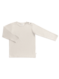 Baby Basic Long Sleeve Top, Beige - Melange