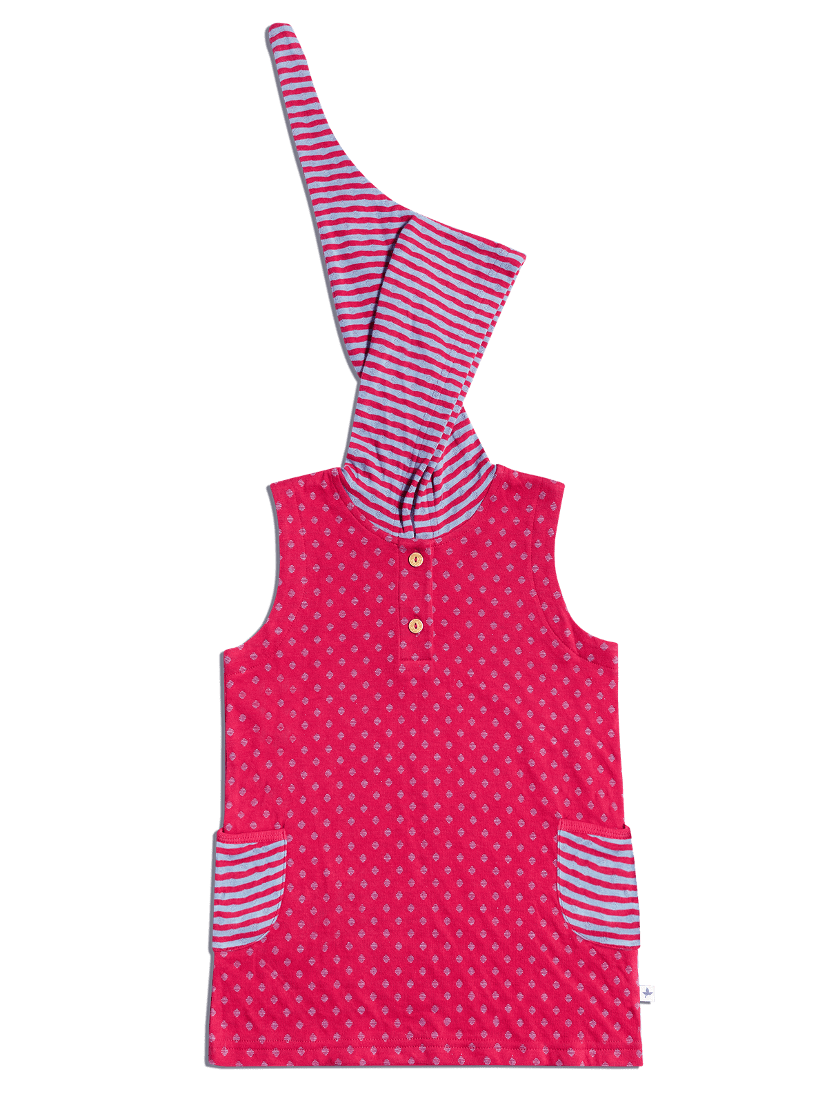 Baby Tunic Dress, Persian Red — Leela Cotton, view 5