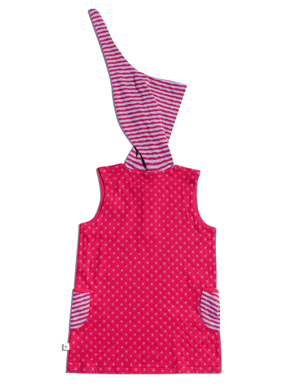 Baby Tunic Dress, Persian Red — Leela Cotton, view 2