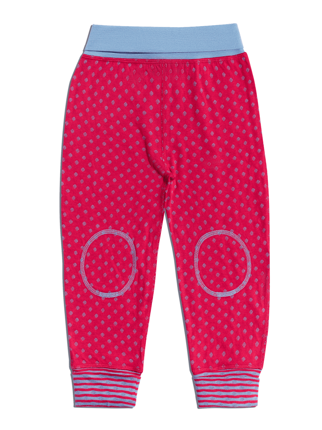 Kids' Reversible Trousers Persian Red Dove Blue — Leela Cotton, view 4