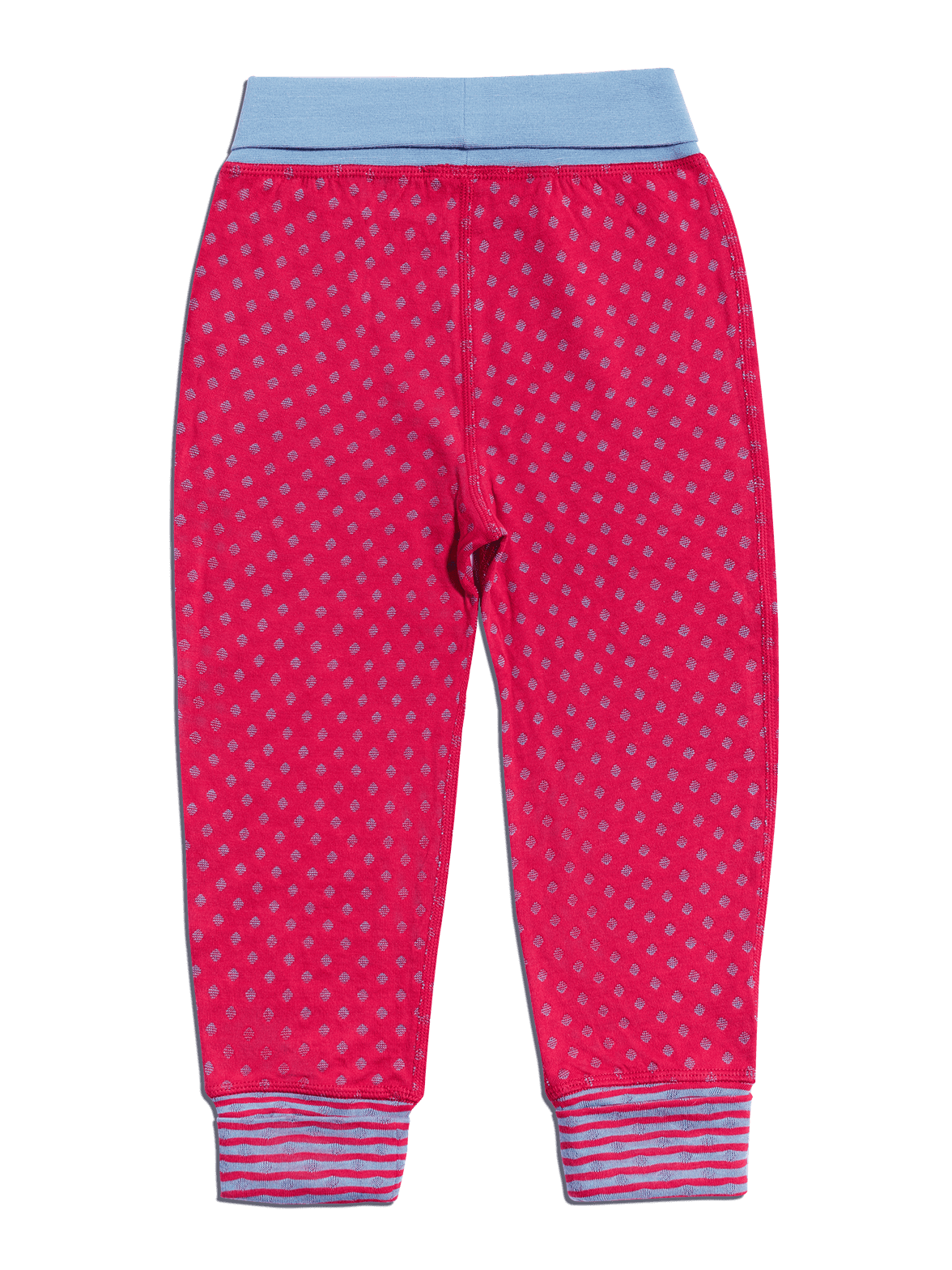 Kids' Reversible Trousers Persian Red Dove Blue — Leela Cotton, view 2