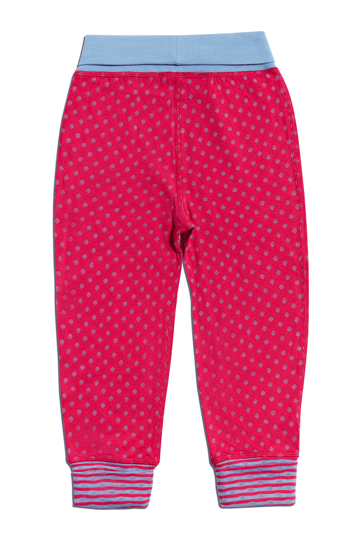 Kids' Reversible Trousers Persian Red Dove Blue — Leela Cotton, view 5