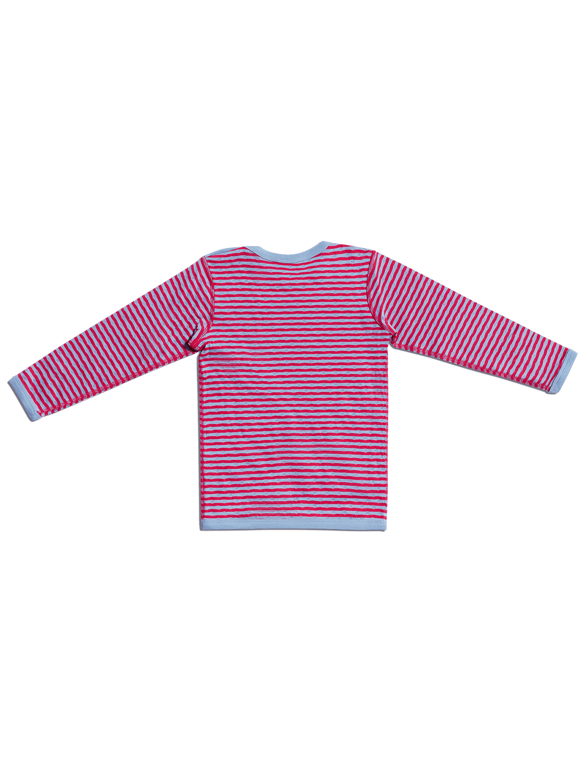 Kids' Reversible Long Sleeve Top, Persian Red - Dove Blue