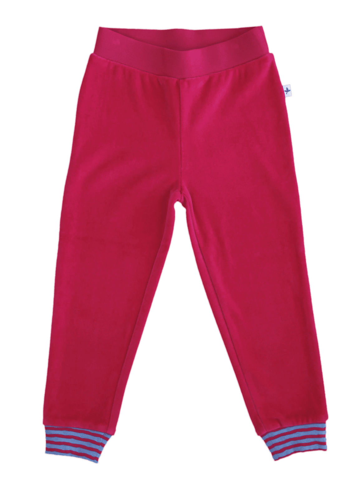 Baby Velour Trousers, Persian Red — Leela Cotton