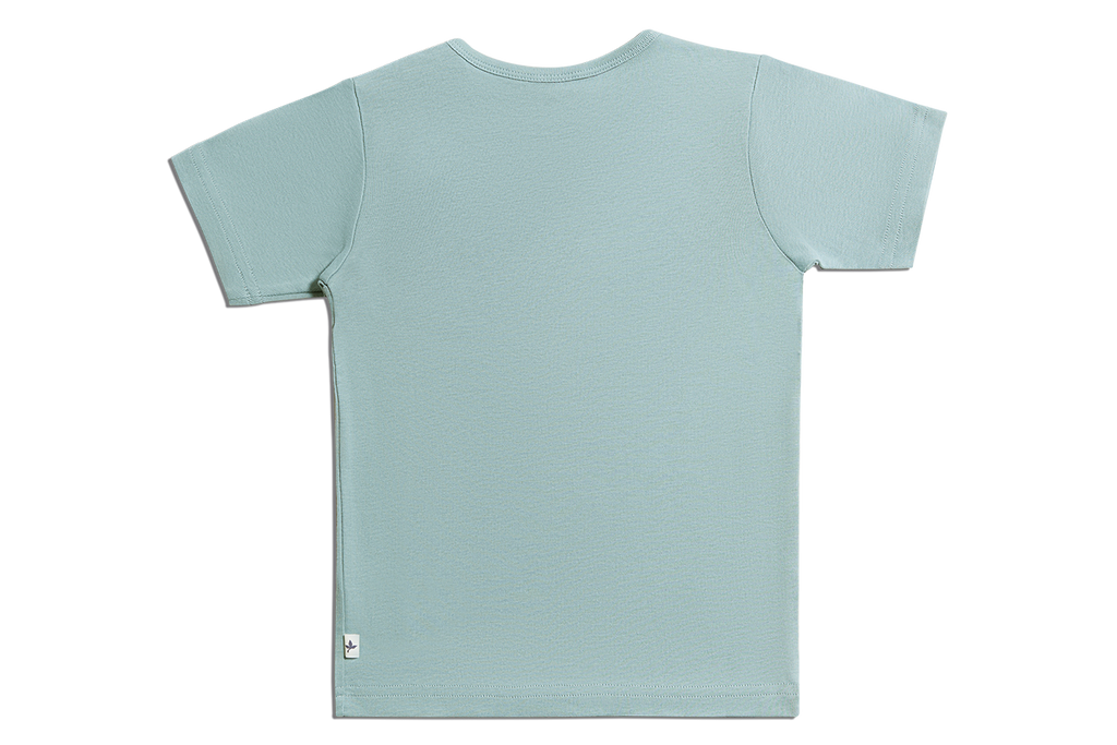 Baby Basic Short Sleeve Top, Dove Blue