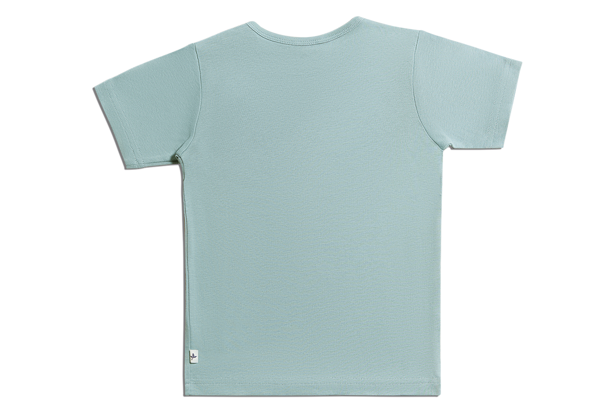 Baby Basic Short Sleeve Top, Dove Blue
